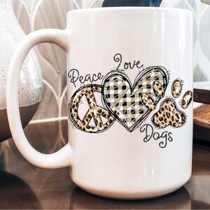 MADE WHEN ORDERED - 
Peace Love Dogs